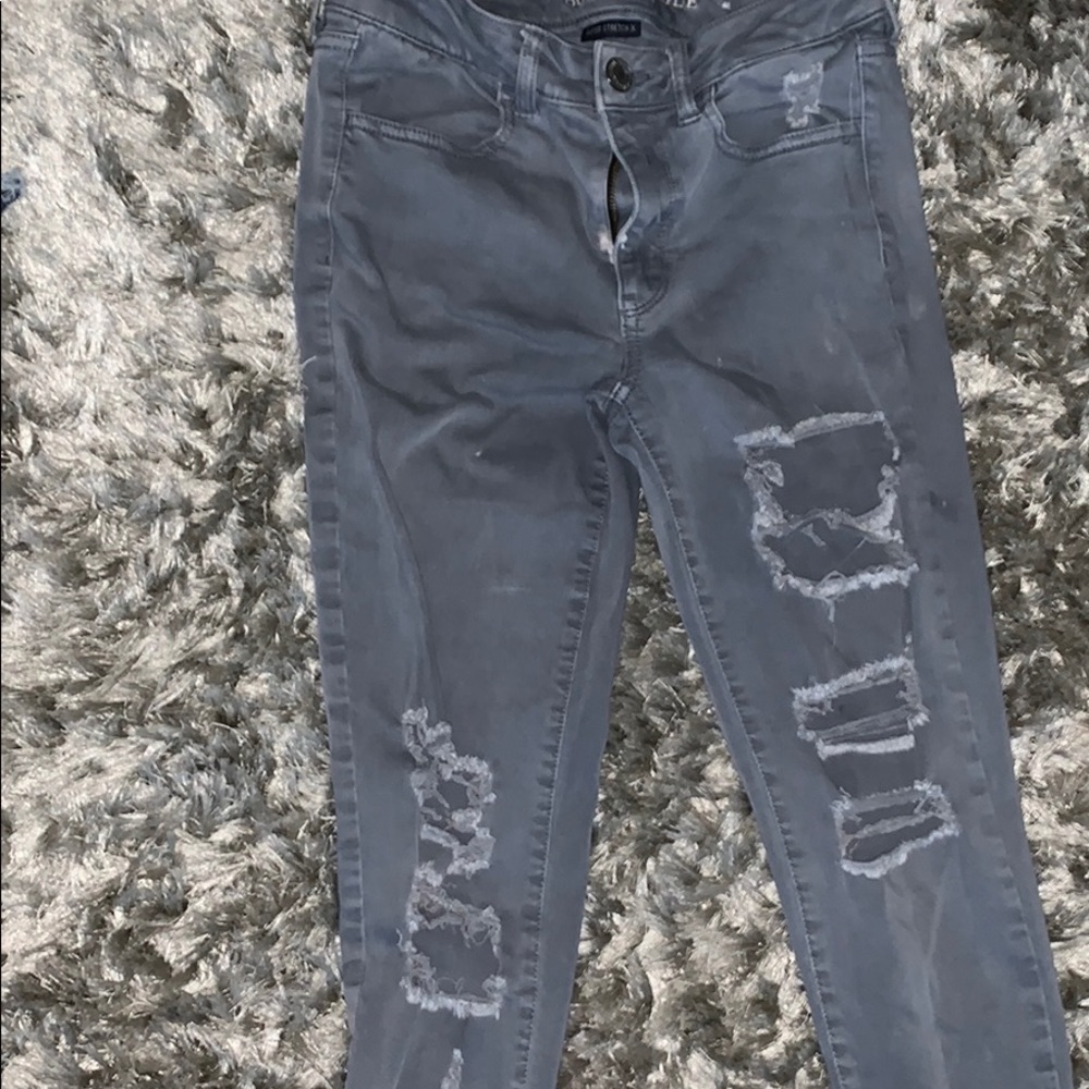 💙AMERICAN EAGLE GREY SUPER STRECHY JEANS💙